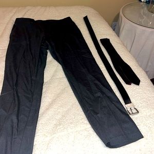 Men’s dress pants tie and belt